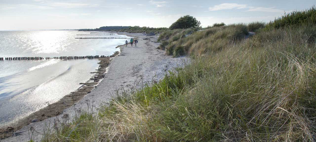 Fin strand på Mön